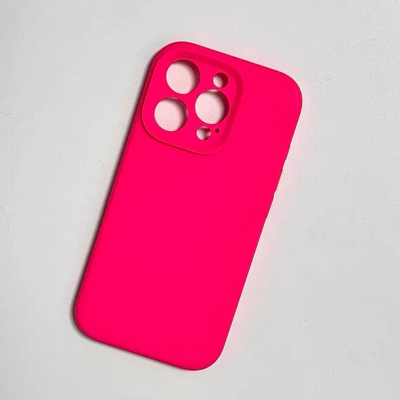 Hot Pink Liquid Silicone Case for iPhone 16 Pro - Picture 1 of 2